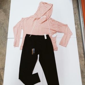 Nwt Sweatershirt and Dark wash legging